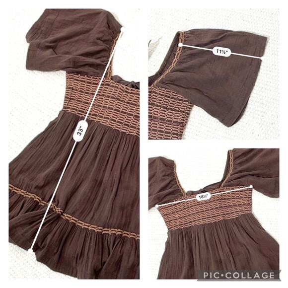 Free People SZ L Easy To Love Bubble Mini Dress - Picture 10 of 12